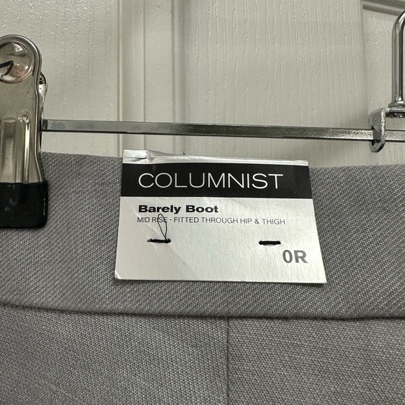 NWT express mid rise barely boot columnist work pant size 0R - Picture 3 of 5